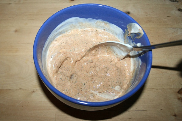 Chicken Tikka Masala yogurt and spice marinade; image by JaBB via Flickr CC license.